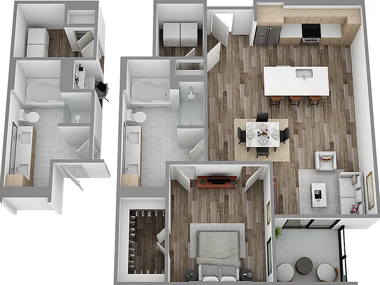 L: 1 bed / 1 bath L: 1 bed / 1 bath