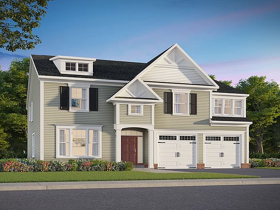 Elevation 4 of the Summerfield a home design at Lakeside at Trappe by Brookfield Residential