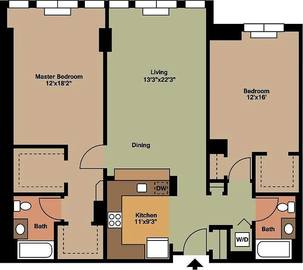 Floor plan 2 Bedroom