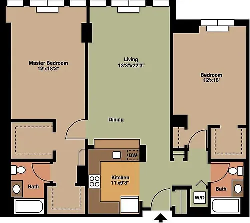 Floor plan 2 Bedroom