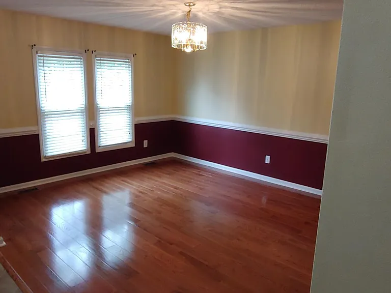Formal Dining Room with New gleaming hardwood floors 2021