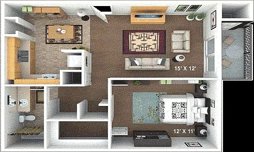 Floor plan 1X1