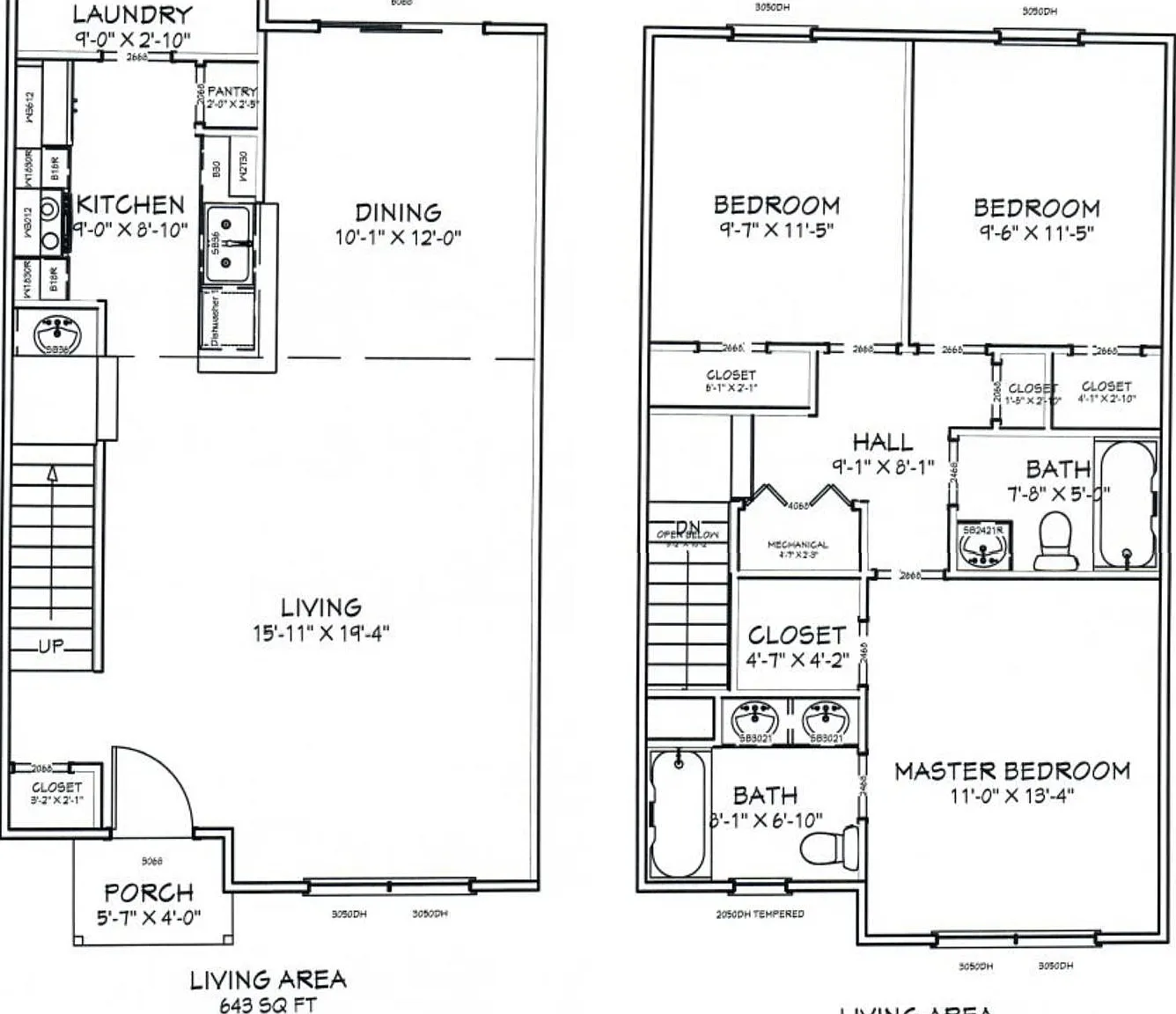 3 bed, 2.5 bath, 1306 sqft, $1,845 — Photo 2