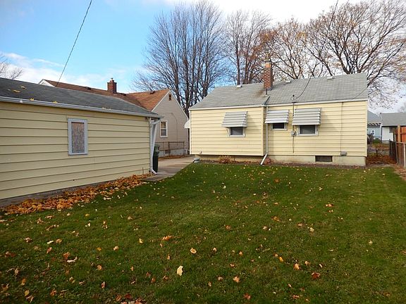 Fenced backyard