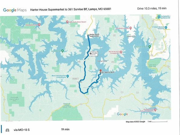 Table Rock Lake Map With Mile Markers | Two Birds Home