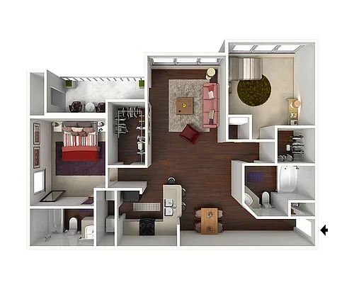 Floor plan Magnolia Sunroom