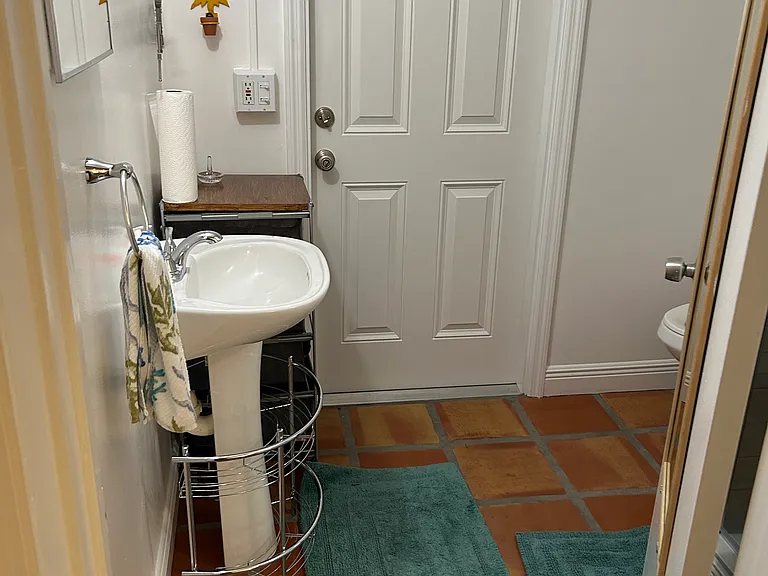 Main Room Bathroom including new shower