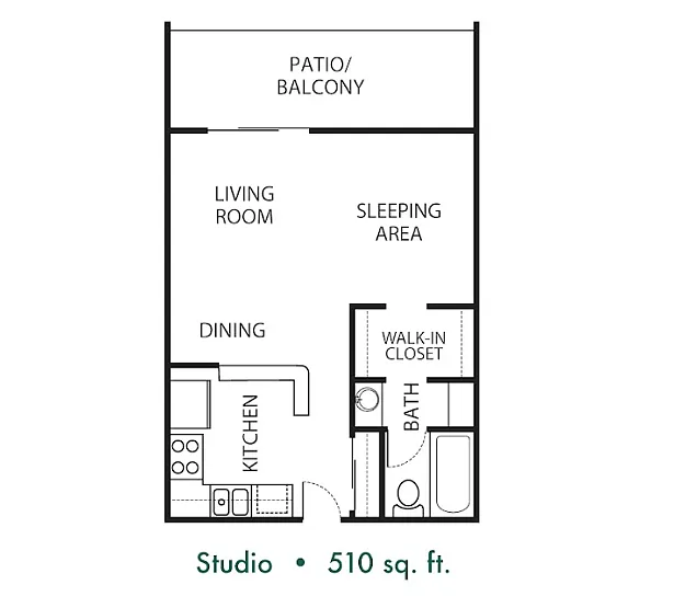 Floor plan Studio X