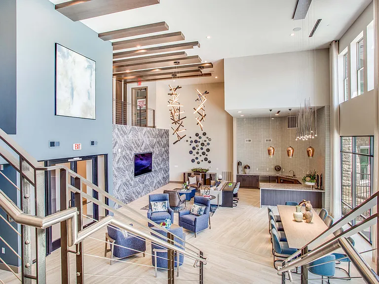 Spacious resident lounge
