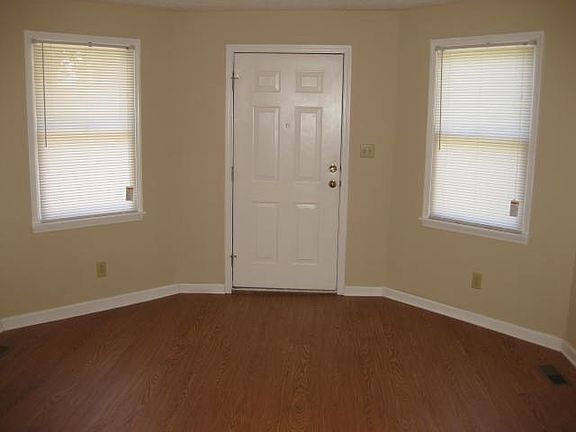 Living room looking at front door