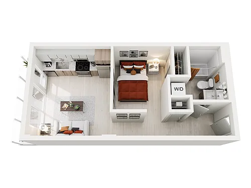 Floor plan 1x1 Urban G 481