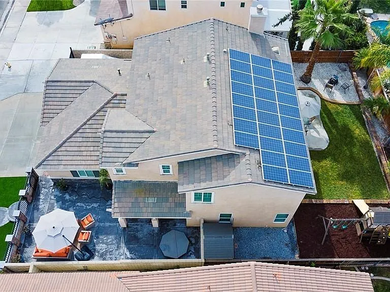 House includes solar.