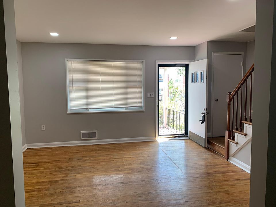 Front entrance, living room.