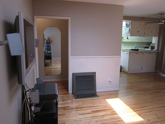 Left side from the front door.