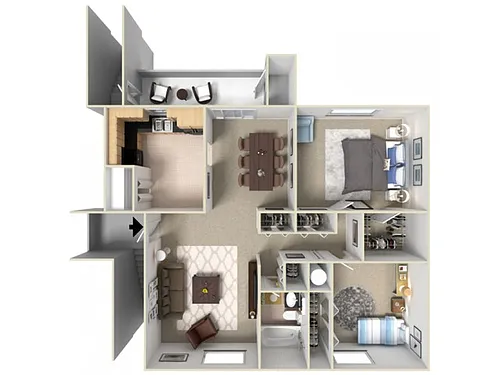 Floor plan 2 Bedroom