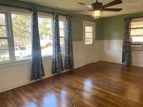 View of the living area looking at the front door.