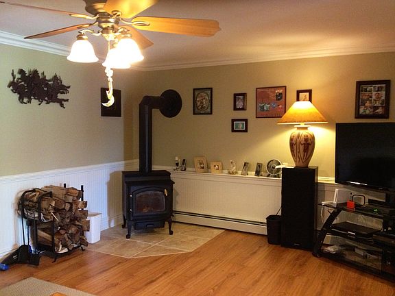 new wood stove down stairs