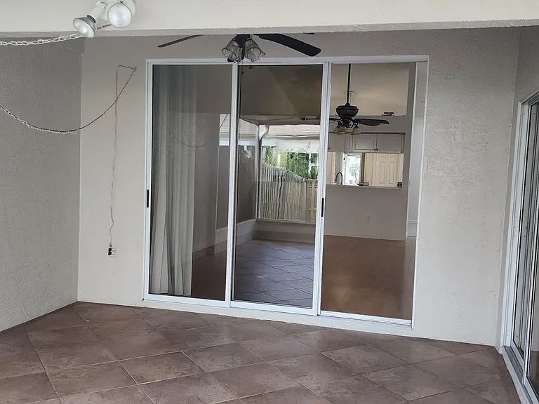 Patio entrance from living room