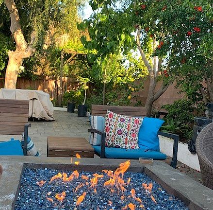 Private Backyard Retreat with Fire Pit