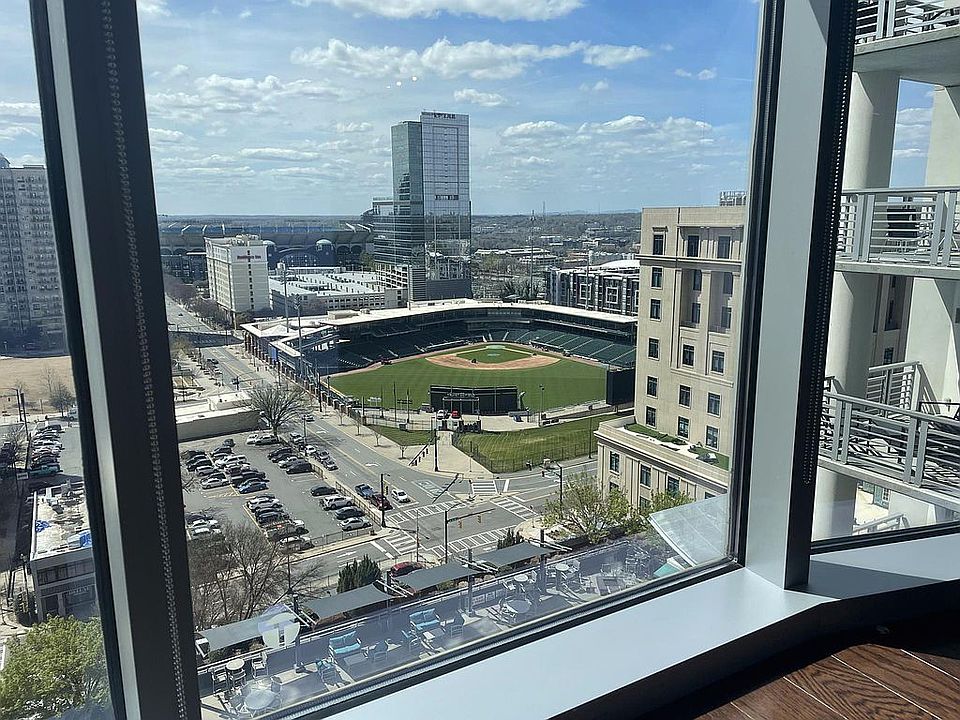 View of Truist Field, home of the Charlotte Knights! They do firework shows several times a year.