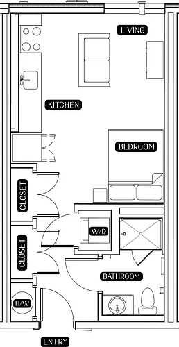 Floor plan Studio Floor Plan B