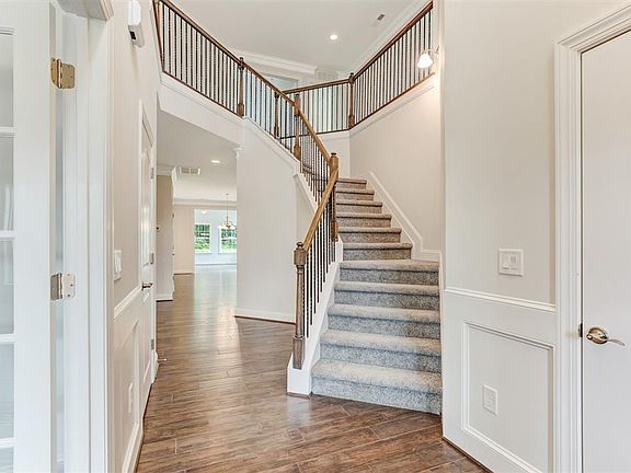 Grand two story entrance