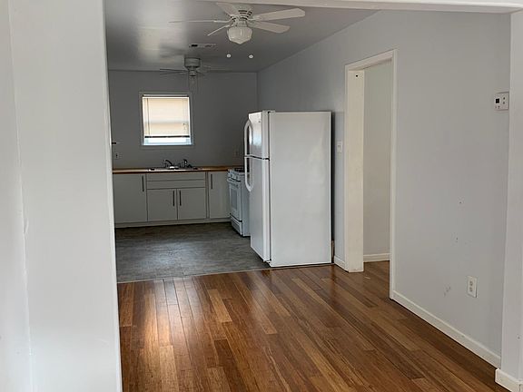 Living, dining and kitchen areas