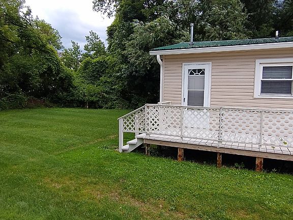 View into the backyard