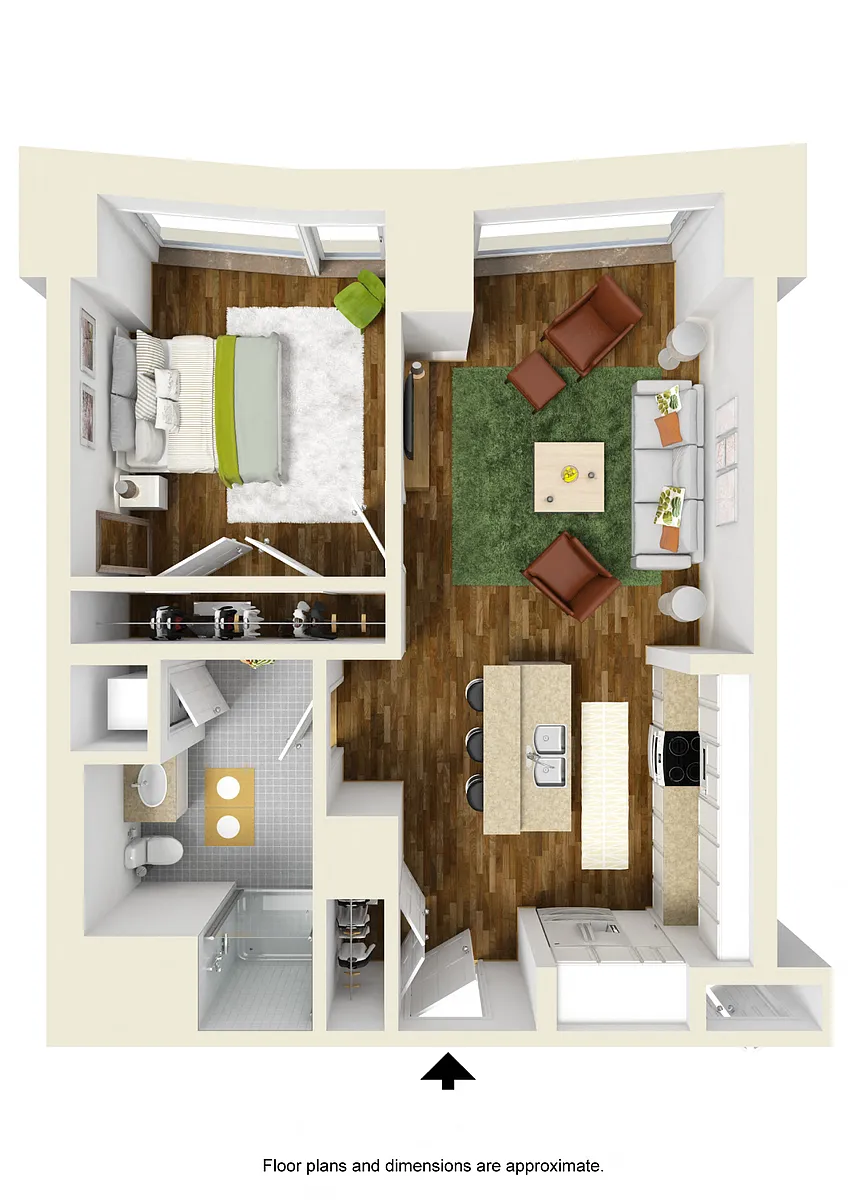 Floor plan Unit A1a