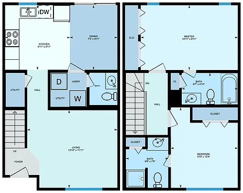 Floor plan Townhome F
