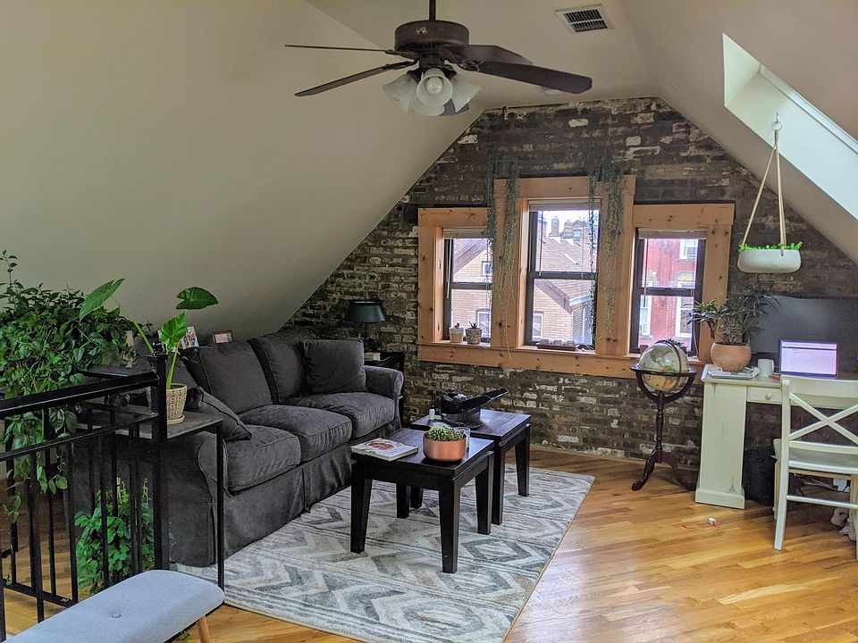 Main living area with tons of light