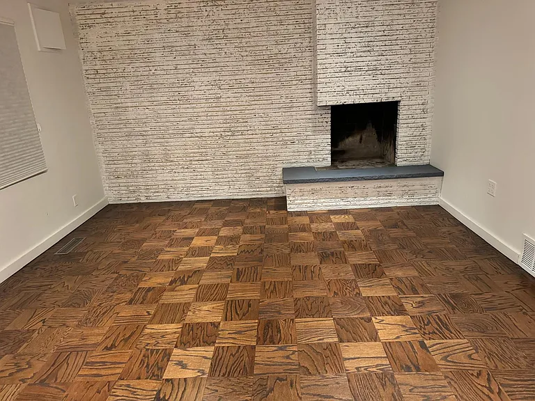 Living Room with Working Fireplace