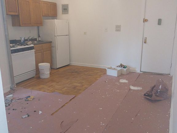 open living room and kitchen space