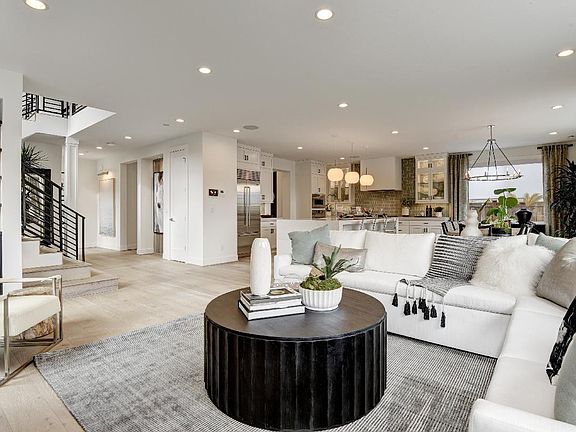 Bright, open-concept great room is perfect for entertaining