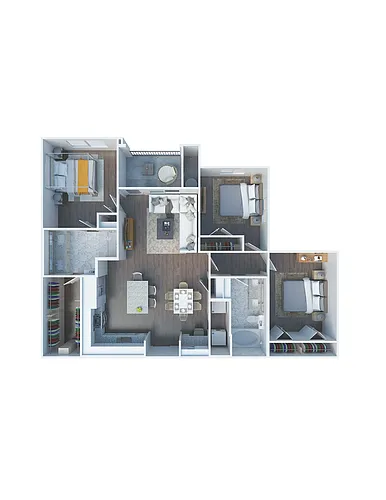 Floor plan 3 Bed 2 Bath