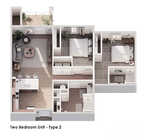 Floor plan 2 Bedroom