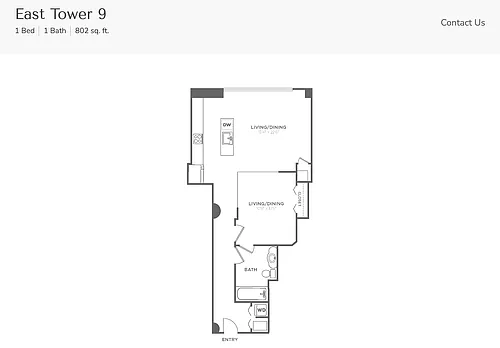 Floor plan East Tower 9