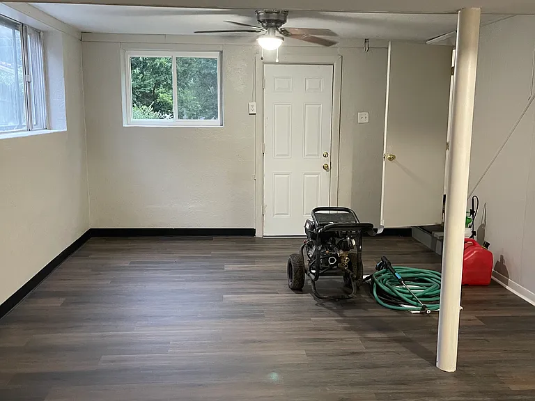 Basement full finished room
 4th Bedroom or Family Room
Remodeled fresh paint and new flooring