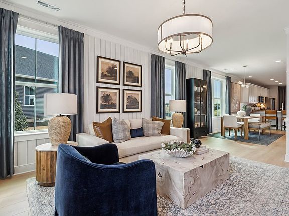 The living room of the Northgate by Brookfield Residential.
