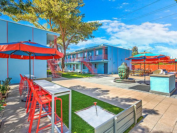 The Neon Apartments Outdoor Space