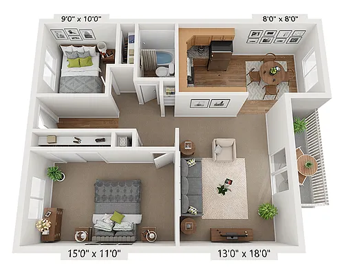 Floor plan Plan B1