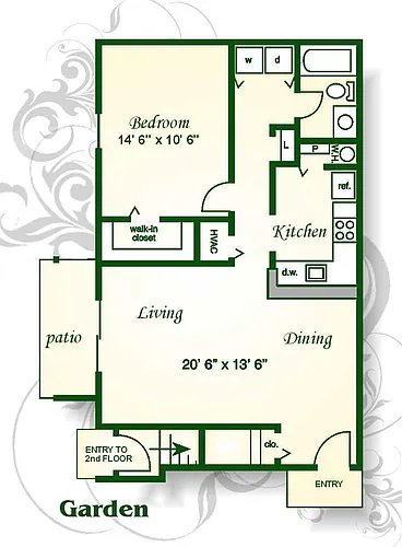 Floor plan Blue Ridge Garden