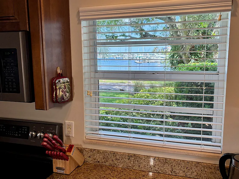 Kitchen-window view of harbor
