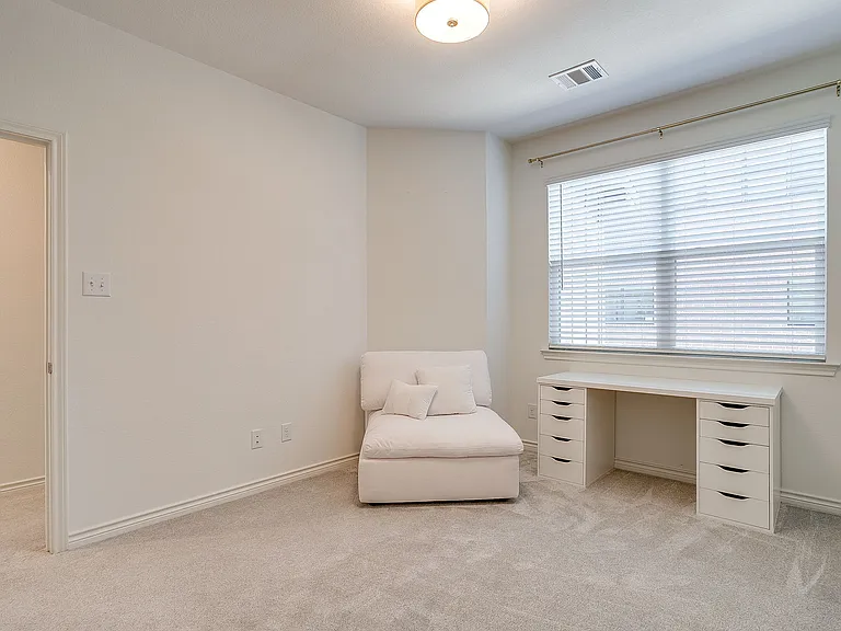 Bedroom #3 (full-sized with walk in closet) connected to full bathroom