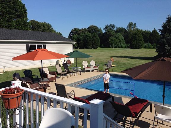 Deck to pool view