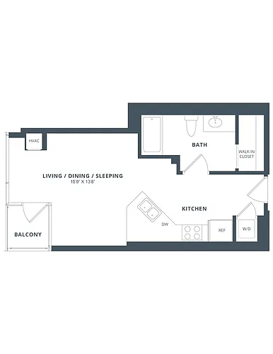 Floor plan Studio-S2