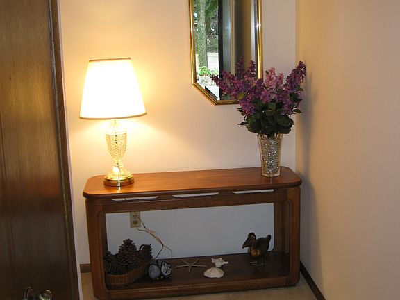 Entry way note: closet left