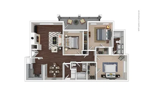 Floor plan Warner C1