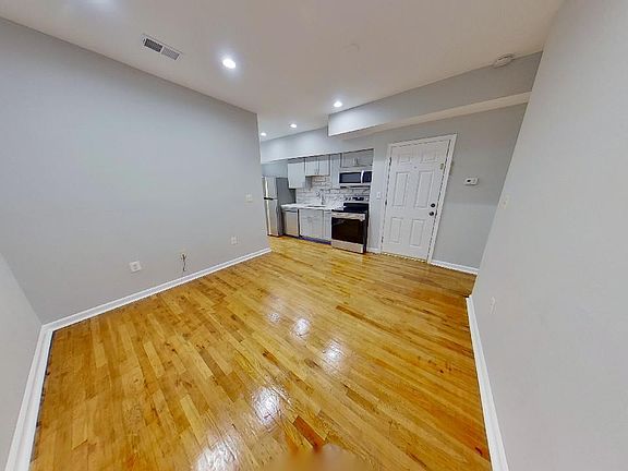 Living room and kitchen