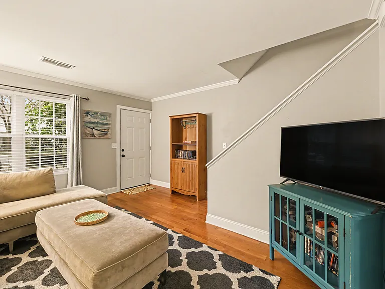 Stairway leading up to bedrooms